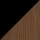Walnut + Black