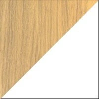 білий метал + світле дерево