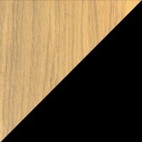 чорний метал + світле дерево