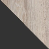 графітовий метал + ДСП Дуб