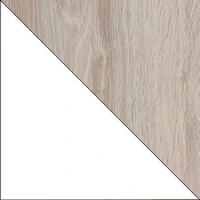 білий метал + ДСП Дуб