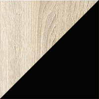 дуб сонома / чорні ноги